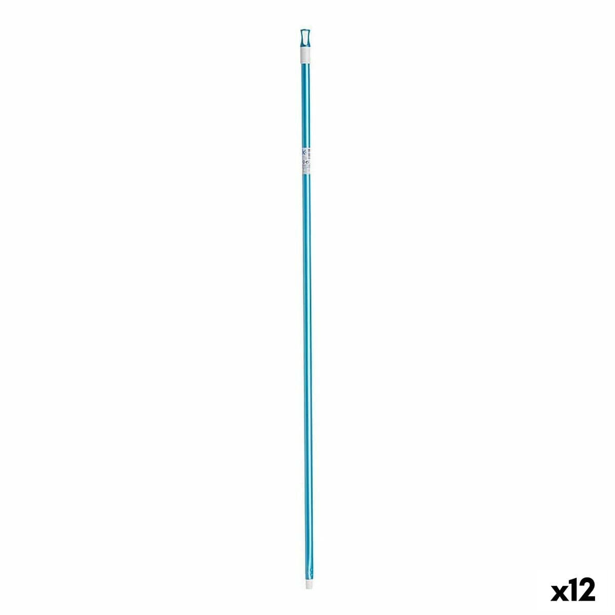 Bezemsteel Groen Metaal 2,3 x 130 x 2,3 cm (12 stuks)