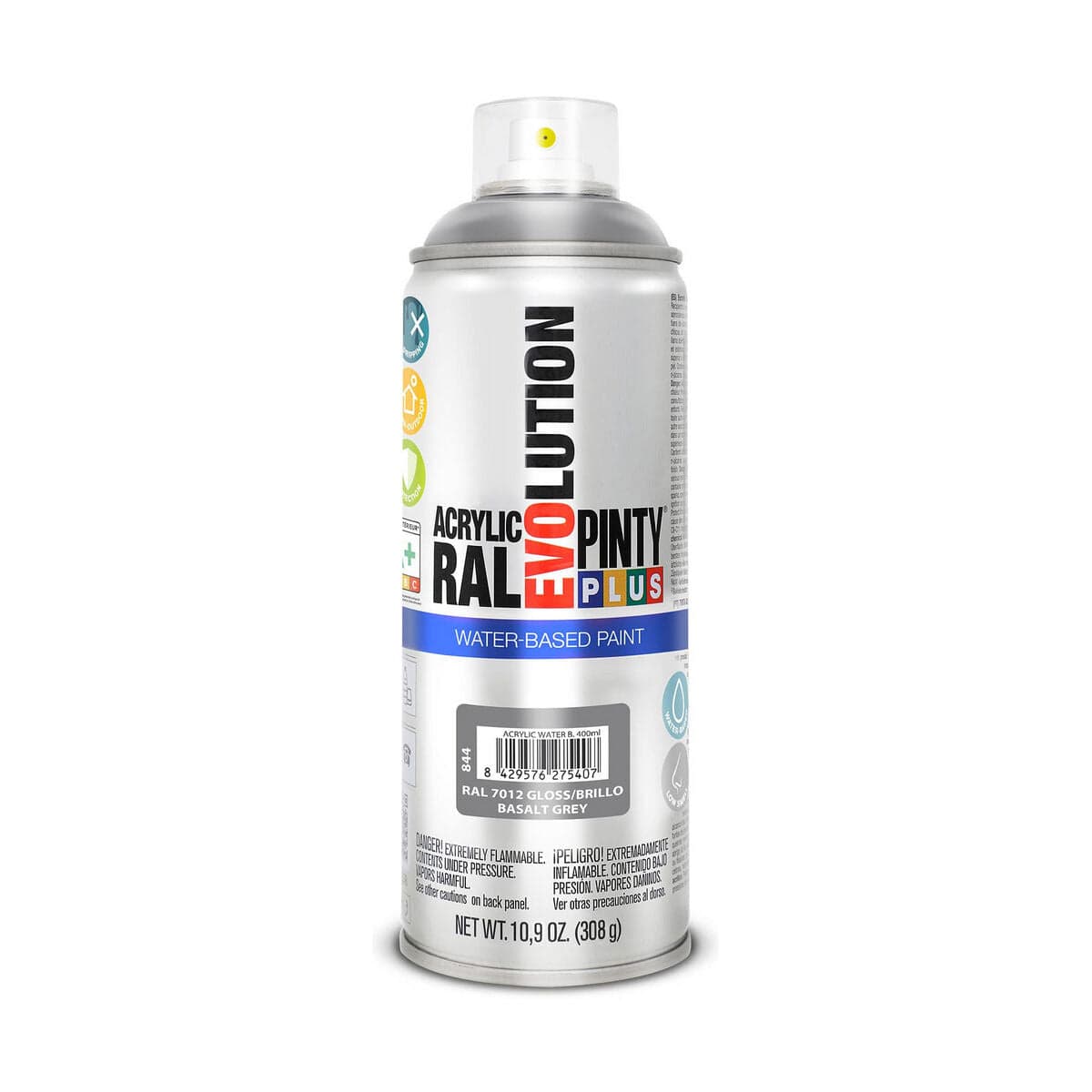 Peinture en Spray Pintyplus Evolution RAL 7012 400 ml Gris Basalte