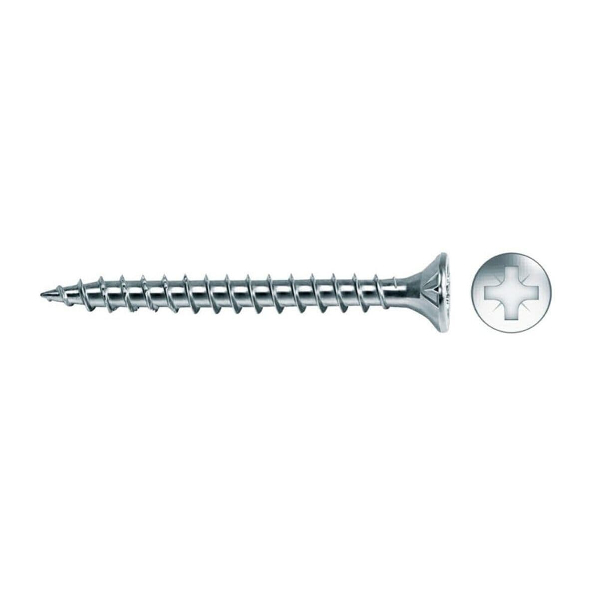 Box of Countersunk Screws CELO vlox Galvanised 3.5 x 50 mm Wood (200 Units)