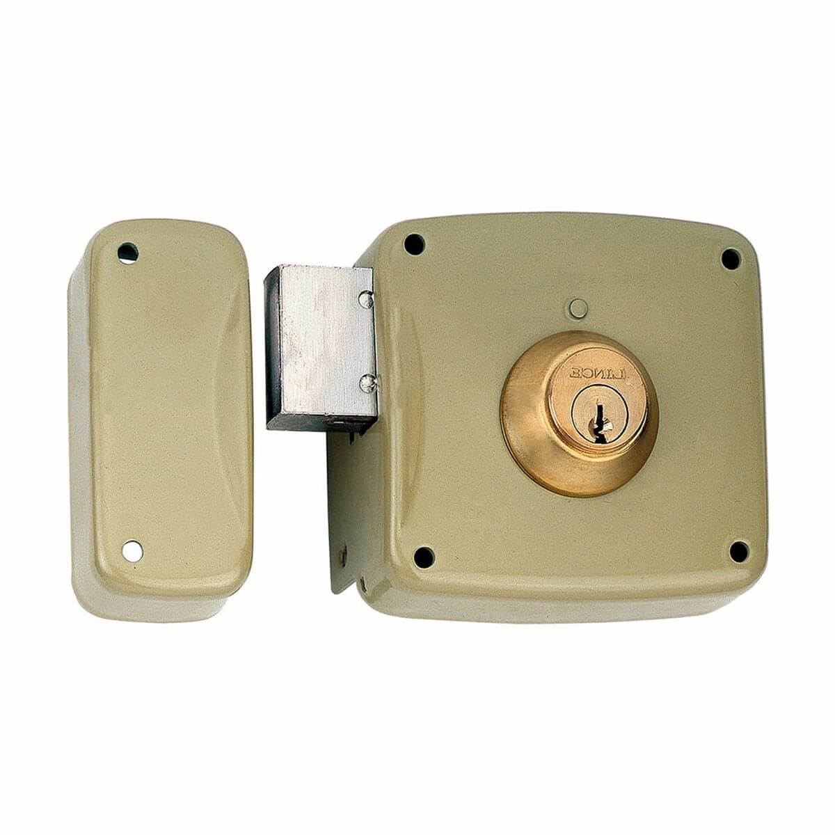 Kastenschloss Lince 5124a-95124ahe08i Stahl Links 80 mm zur Aufputzmontage