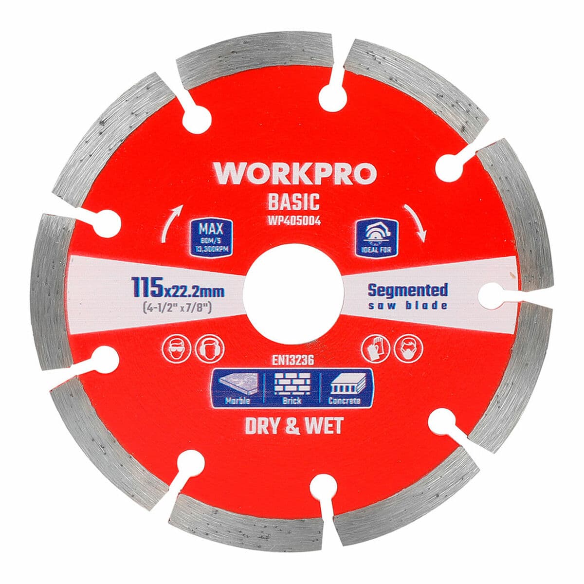 Diamantschijf Workpro Ø 115 x 22,2 x 7 mm