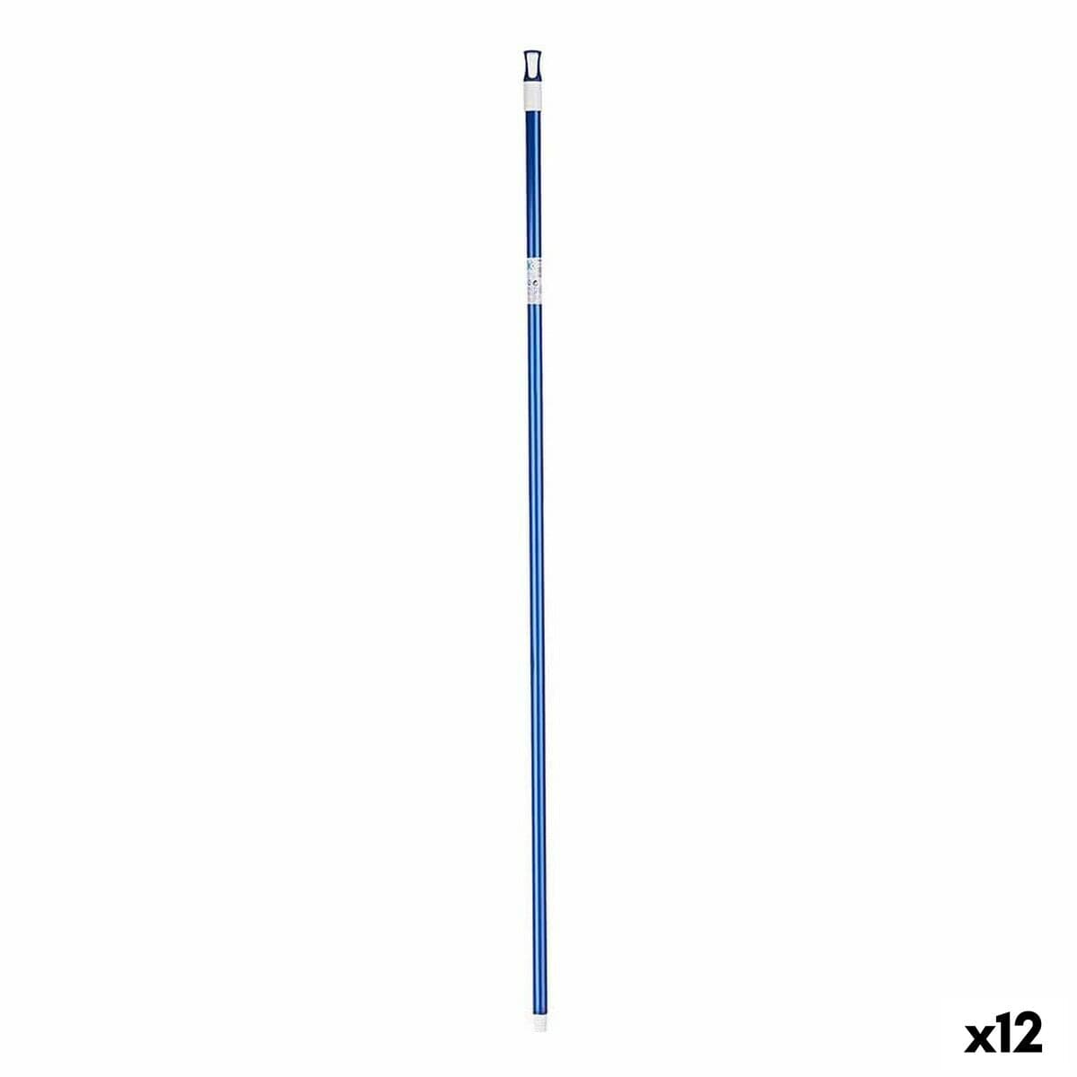 Manche à balai métallique Blue 2,3 x 130 x 2,3 cm (12 pièces)