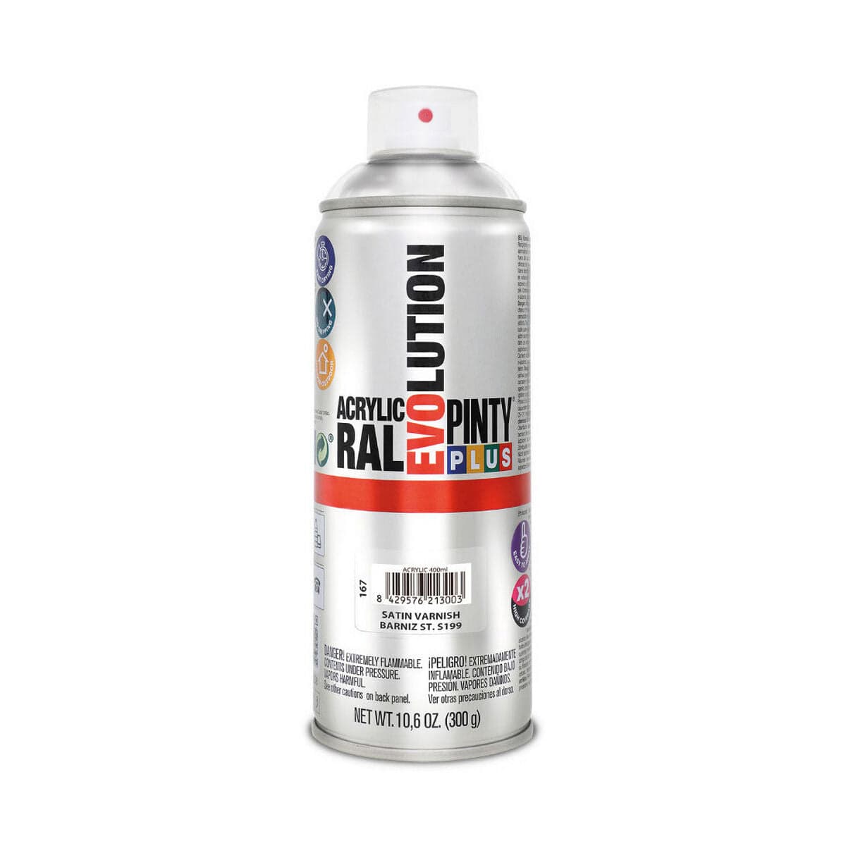 Varnish Spray Pintyplus Evolution S199 400 ml Satin Colourless