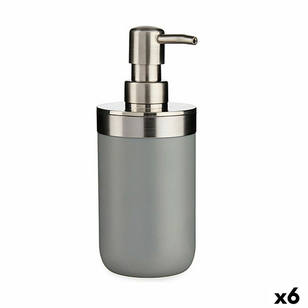 Berilo Seifenspender Grau Kunststoff 350 ml (6 Stück)