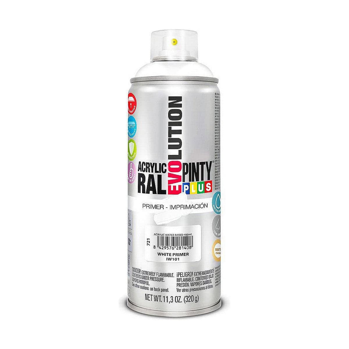 Sprühfarbe Pintyplus Evolution IW101 320 ml Auf Wasserbasis Weiß