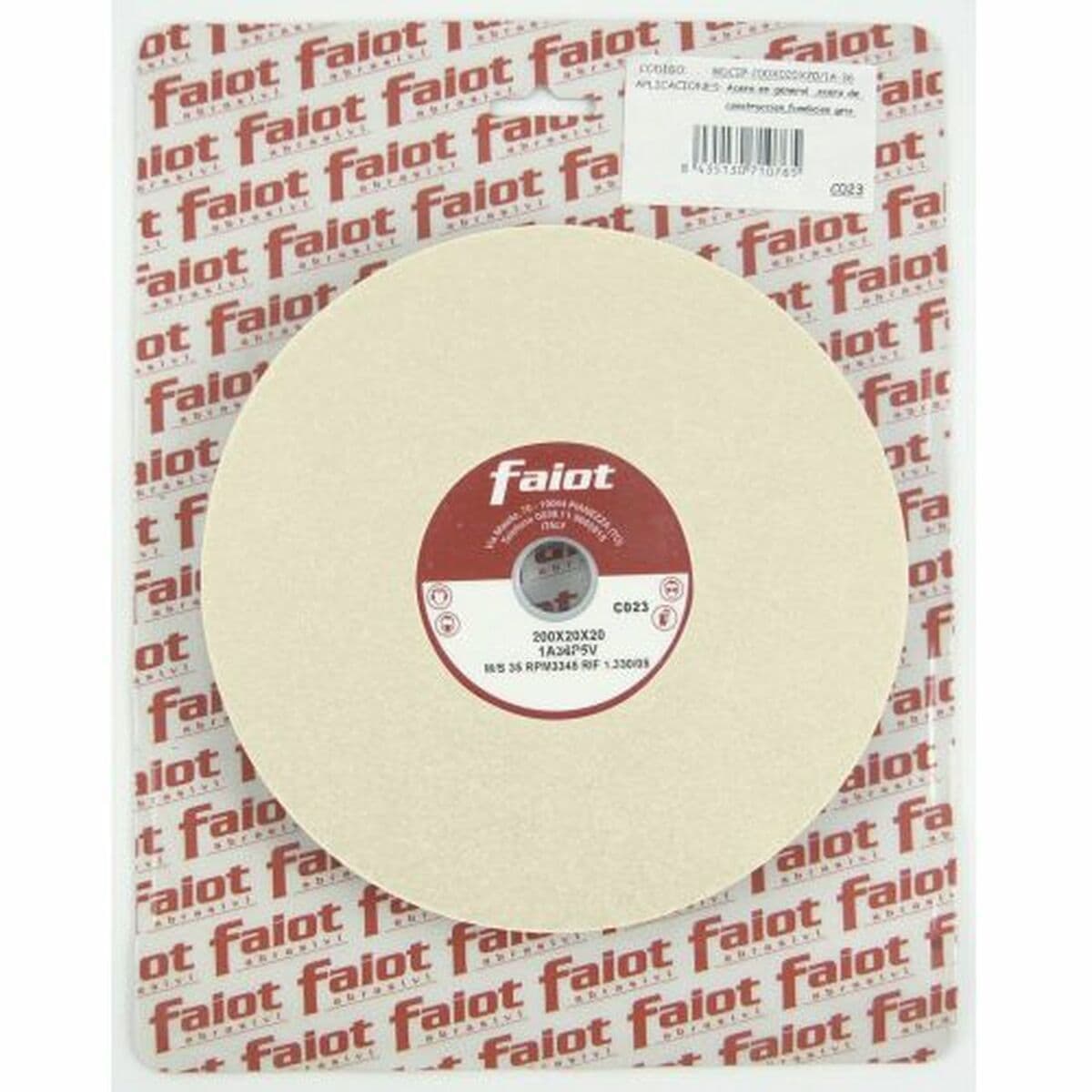 FAIOT 9A-60 Abrasive Wheel 200 mm White