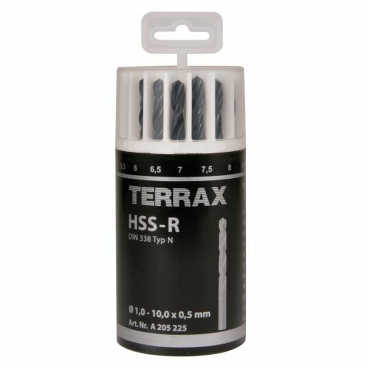 Coffret de forets TERRAX DIN 338 19 pièces (10 unités)