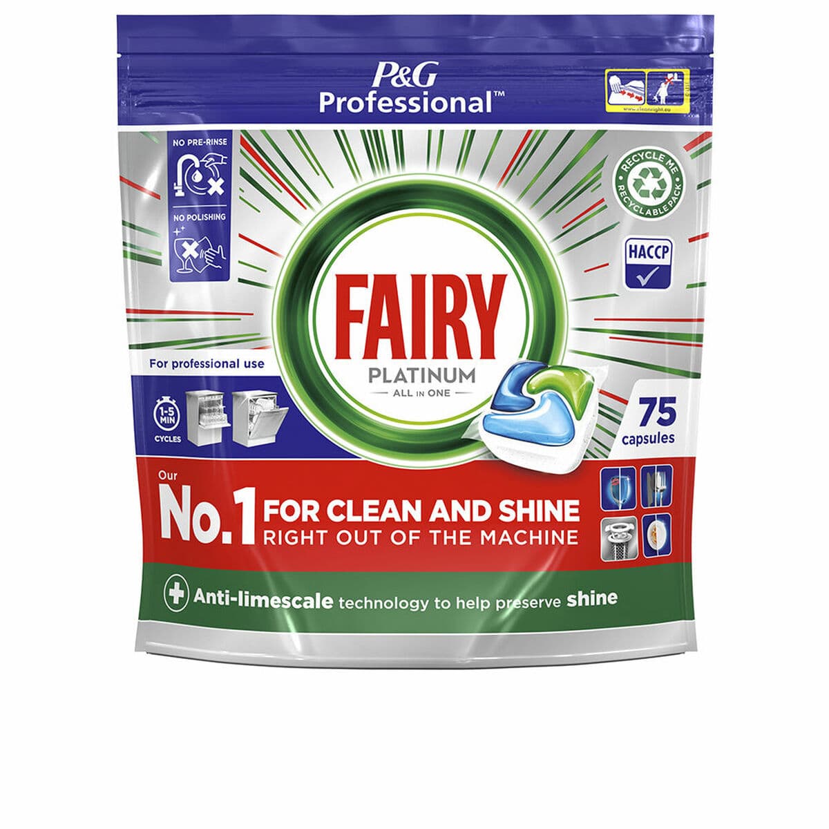 Vaatwastabletten Fairy Platinum (75 Stuks)