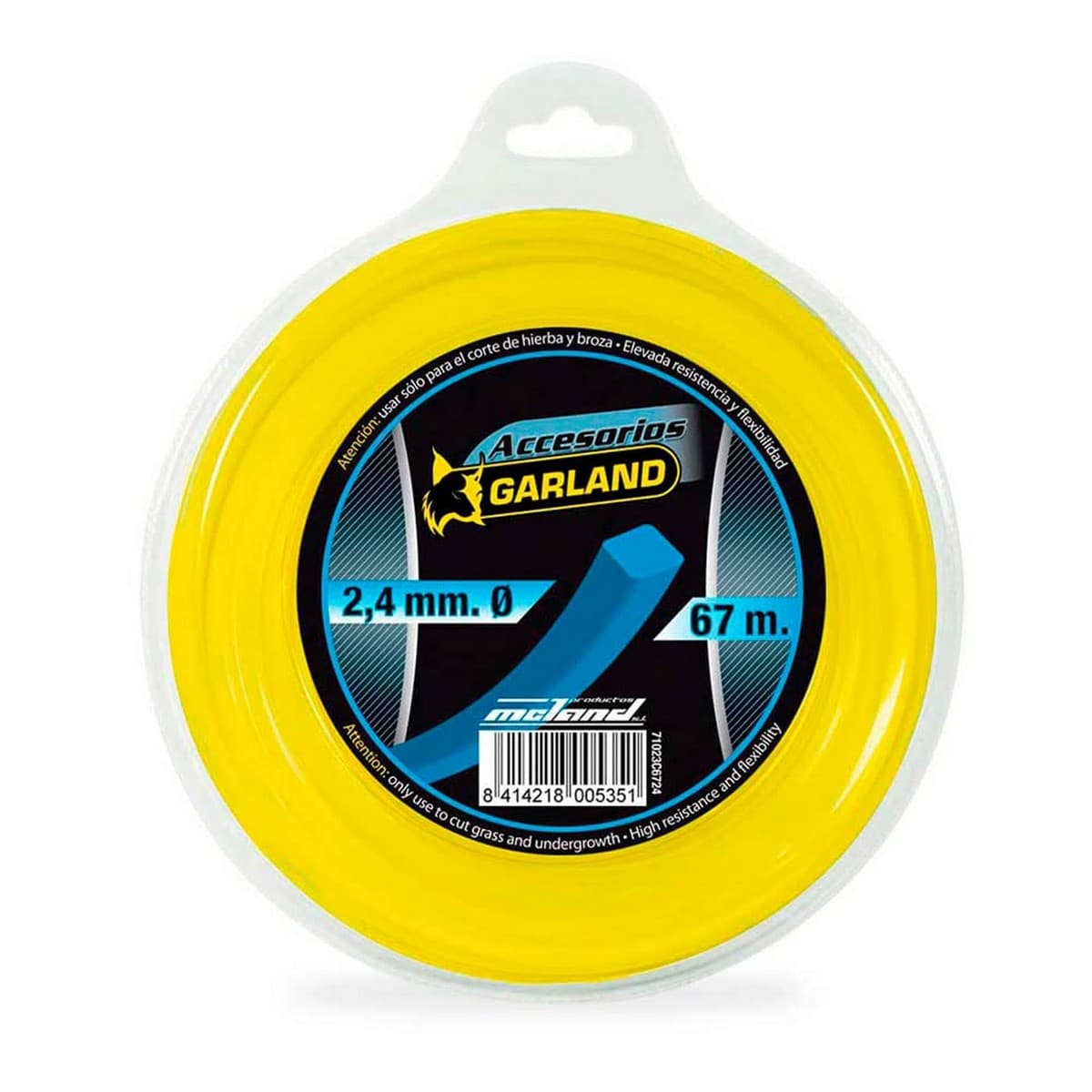 Garland 71023c6724 maaidraad vierkant Ø 2,4 mm 67 m nylon