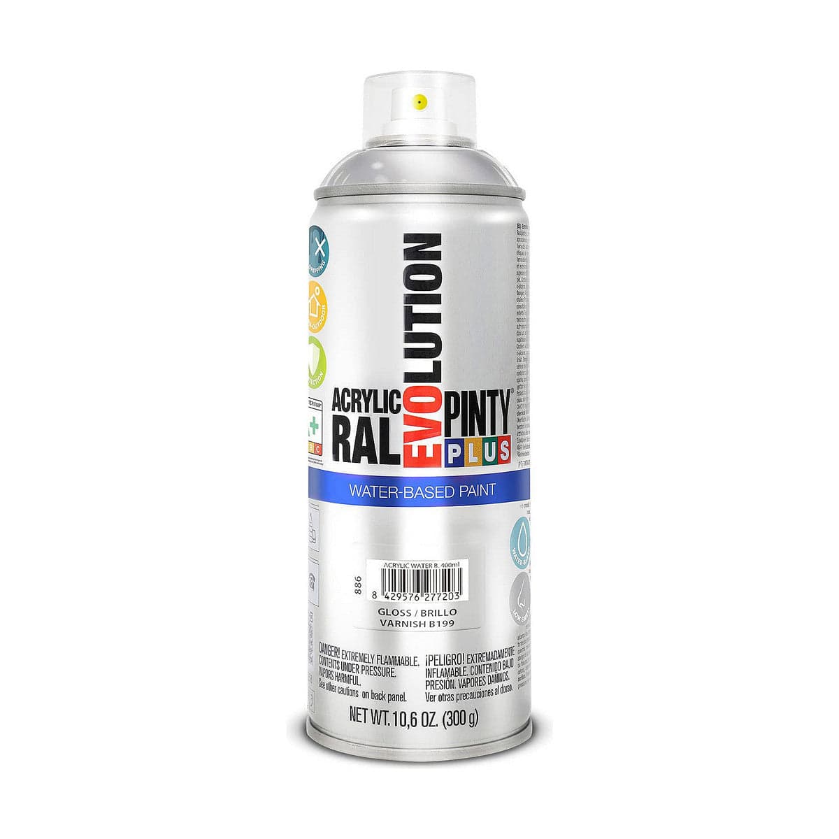 Pintyplus Evolution B199 Klarlack Spray Wasserbasis 400 ml Farblos