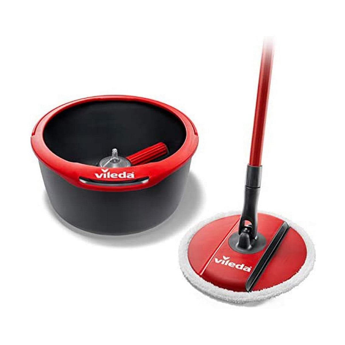Balai à franges avec seau Vileda Spin & Clean Rotatif polypropylène