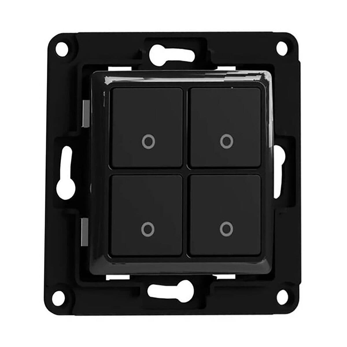 Lichtschakelaar Shelly WS4 BLACK Zwart