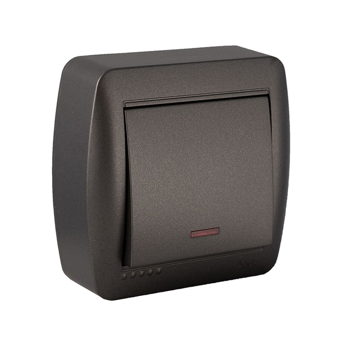 Einfacher Kippschalter Solera Mural 7,4 x 7,2 x 2,8 cm 250 V 10 A Graphit
