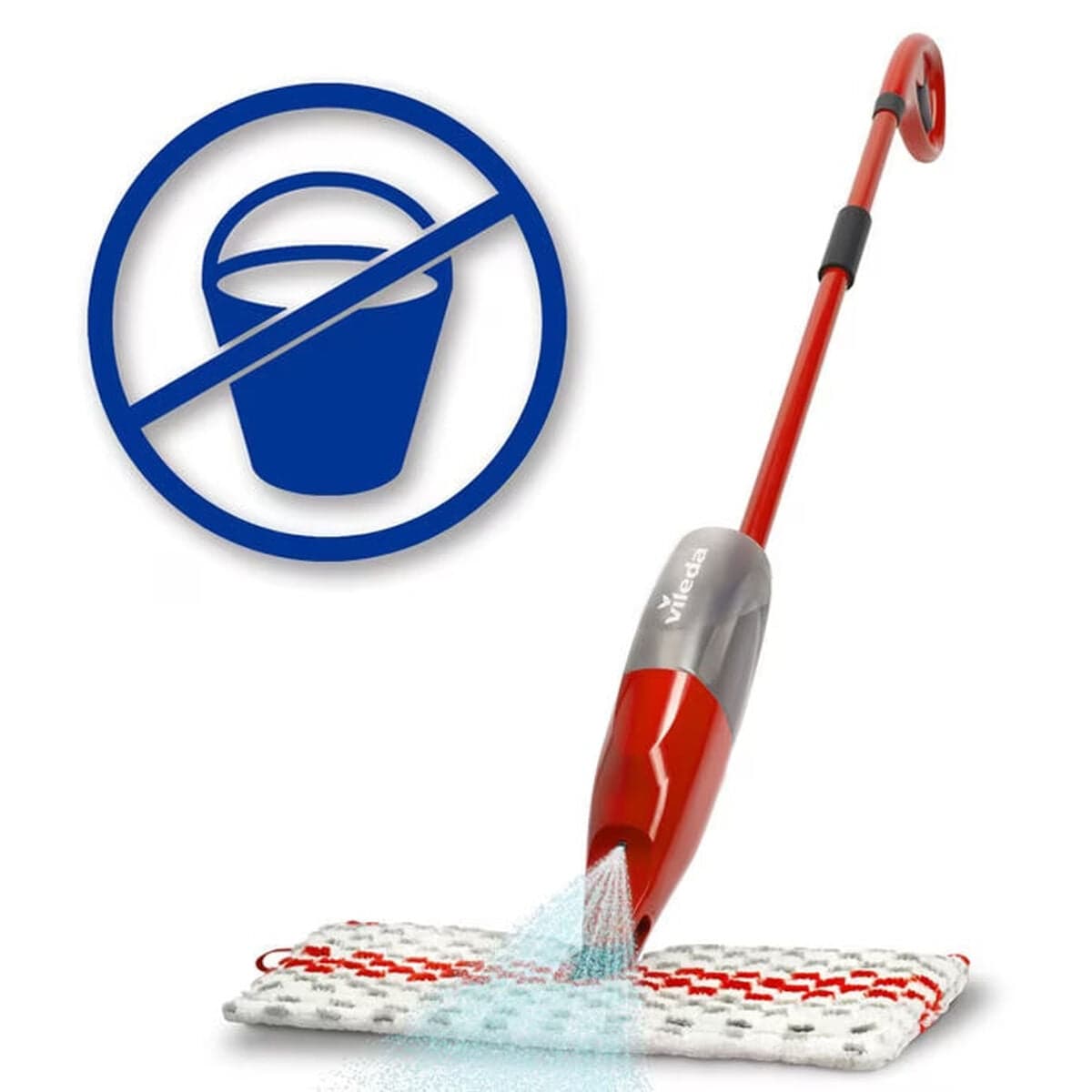 Mop Vileda 1.2 Spray Max wit rood microvezel kunststof (1 stuk)