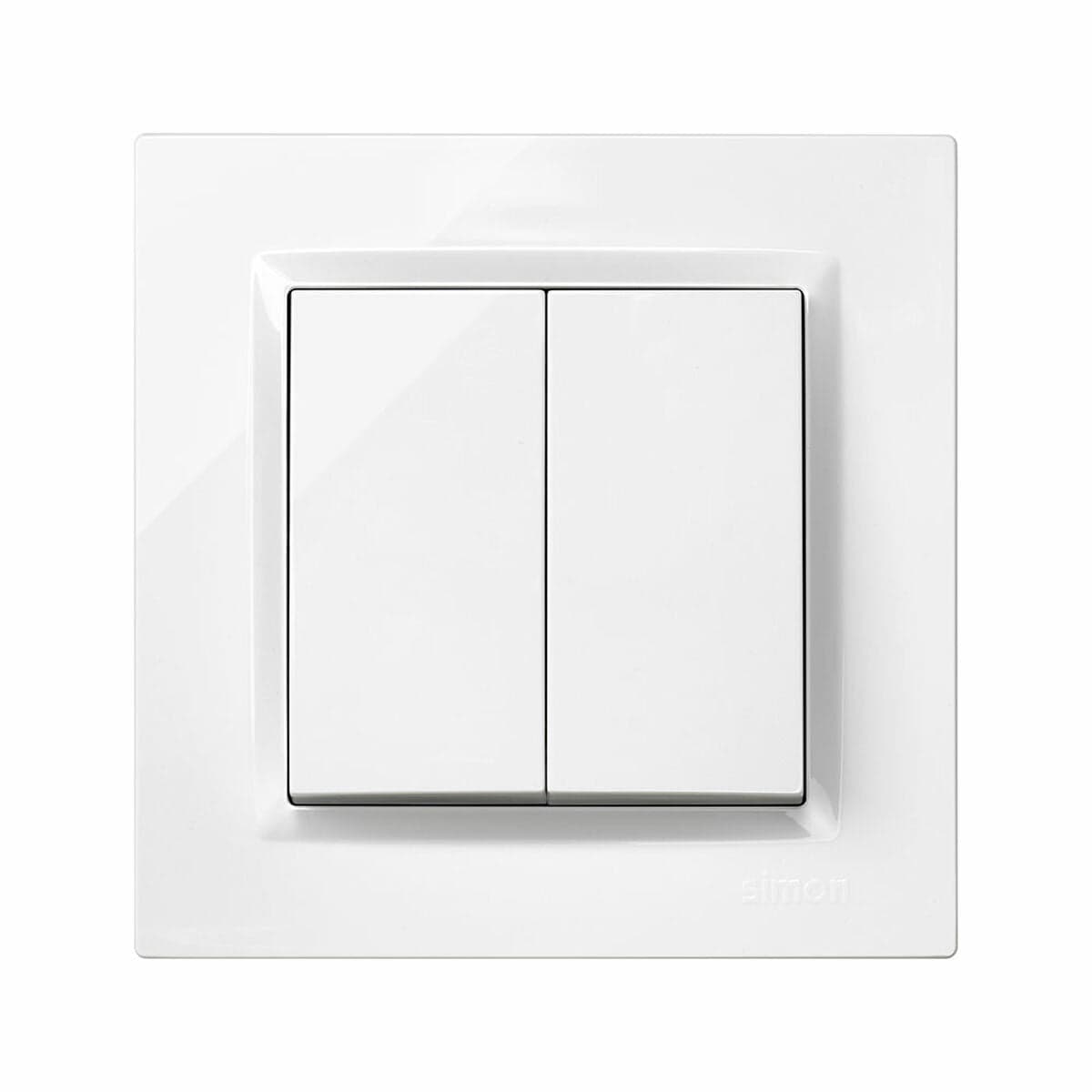 Simon Doppel-Kippschalter 8,4 x 4 x 8,4 cm