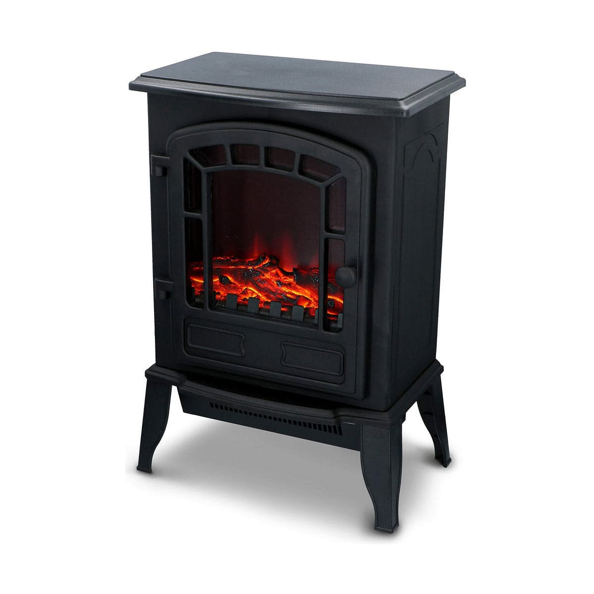 Decorative Electric Fireplace Classic Fire Torino Black 2000 W 56.5 x 24 x 38 cm