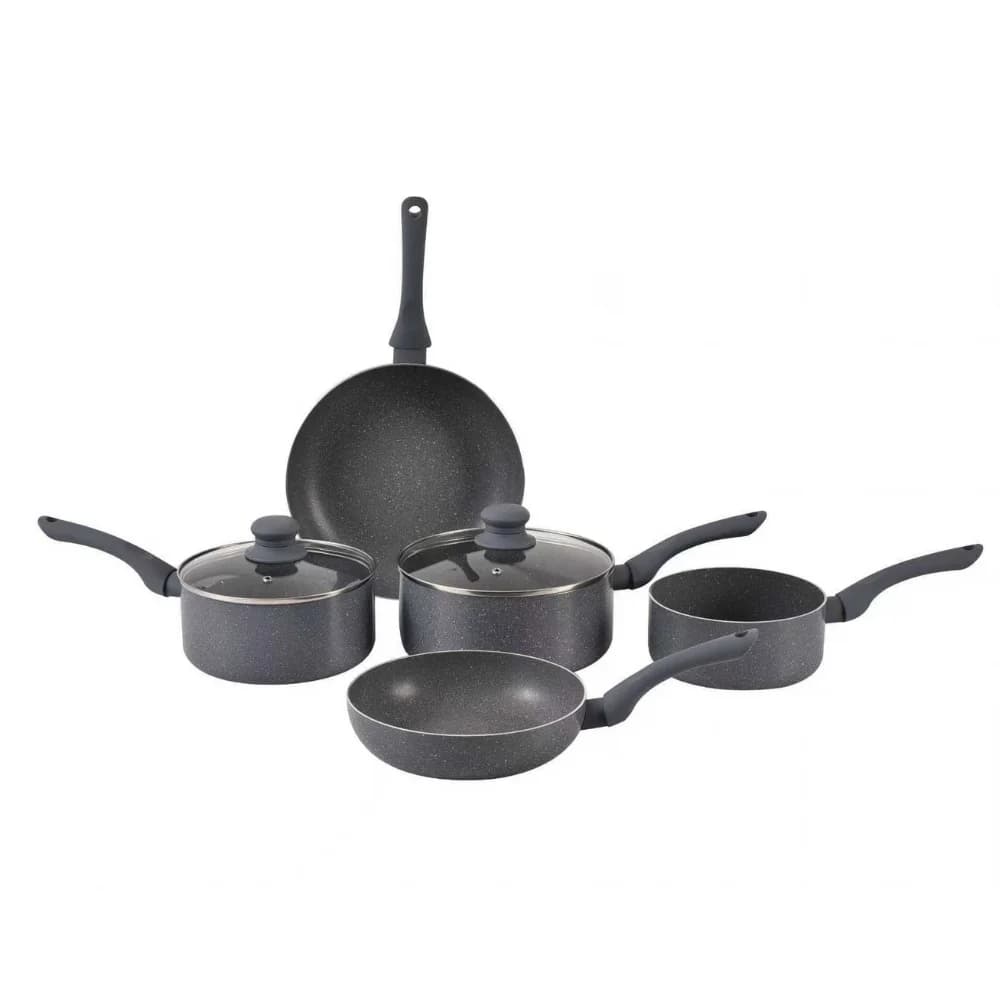 Herzberg HG-1020: 7-Piece Pressed Aluminium Cookware Set