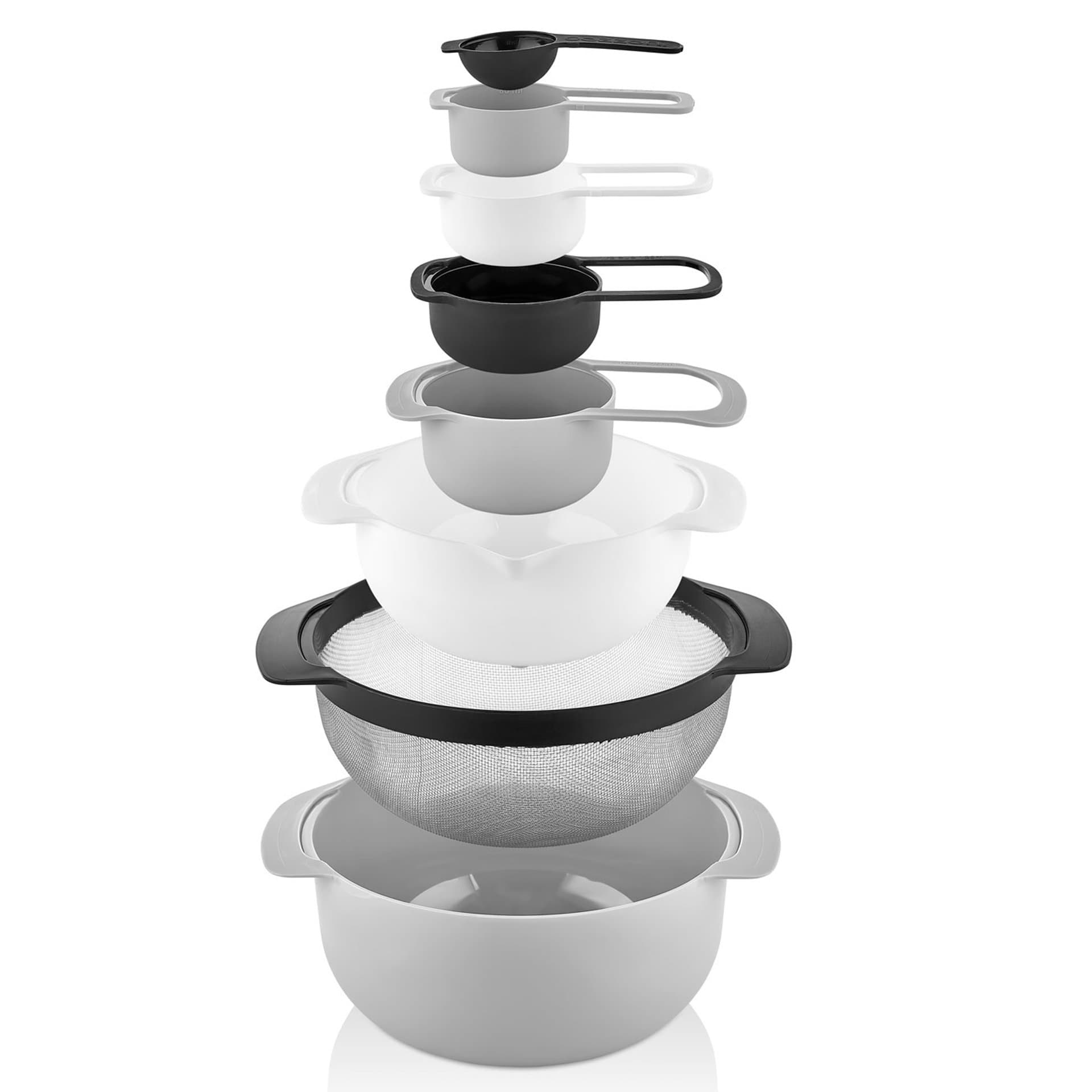 Herzberg HG-BOL8N1 Set 8-en-1 de bols et tasses à mesurer pour cuisson