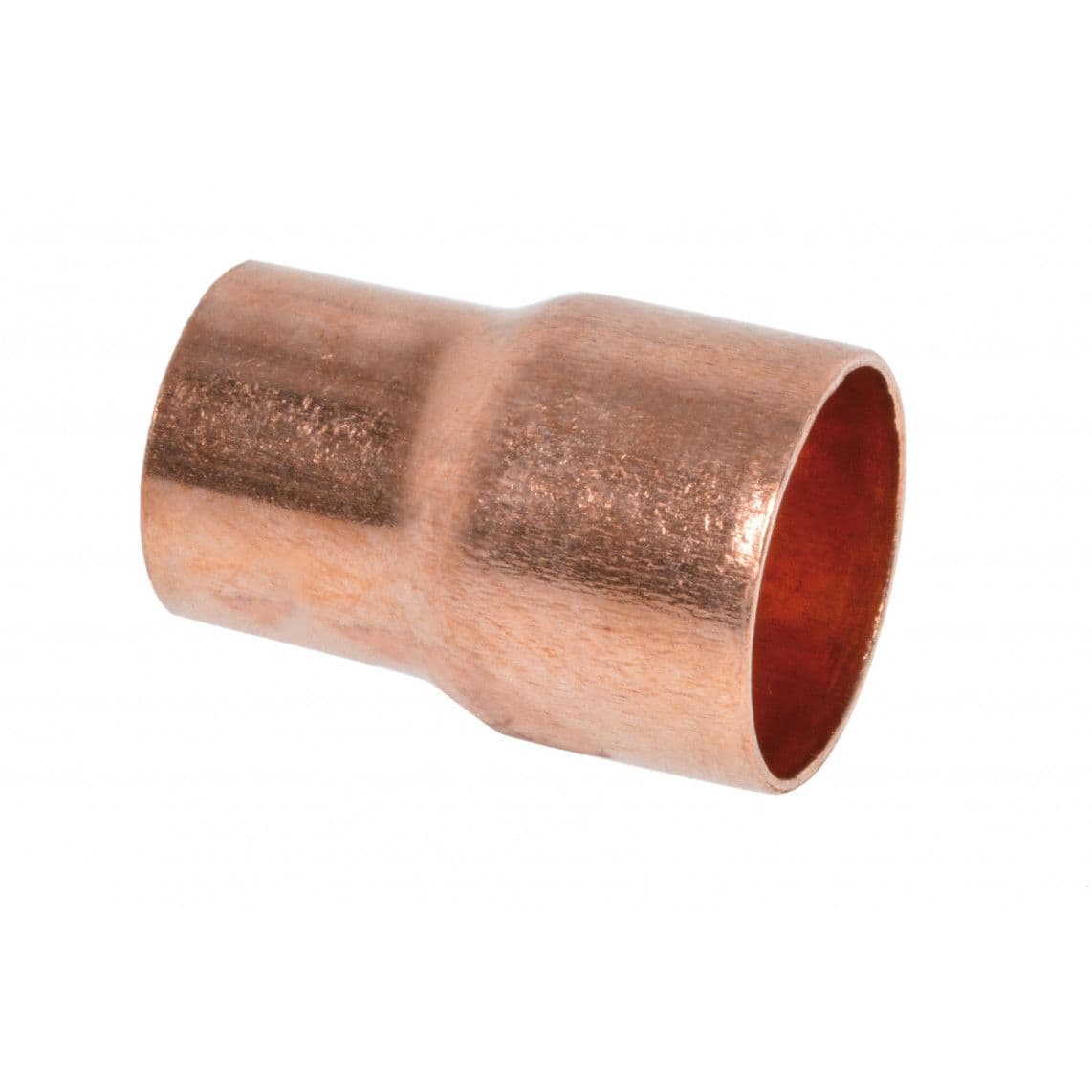 989063655 Reducing double socket, copper solder fitting, 18 mm x 15 mm, 2 sockets (10x) vue 1