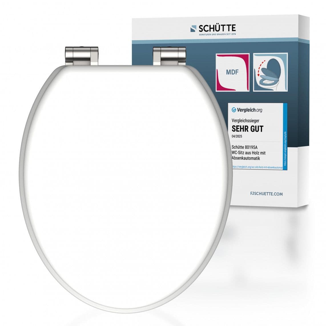80101 MDF WC-zitting SPIRIT WHITE, met valrem vue 1