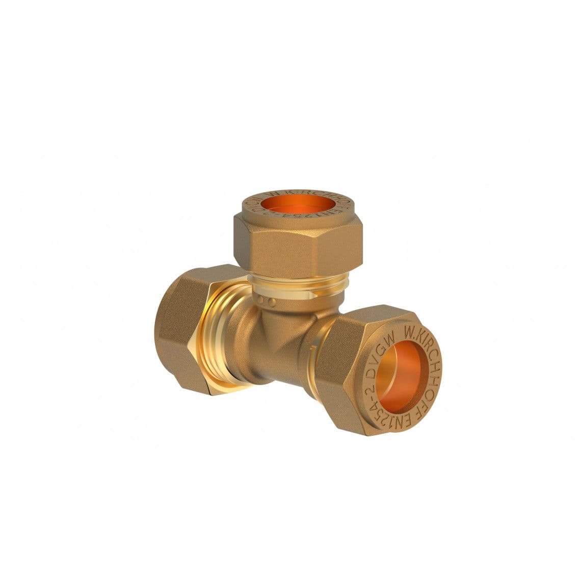 989453117 MS T-stuk, blanco, 12 mm, knelfitting voor koperen buis vue 1