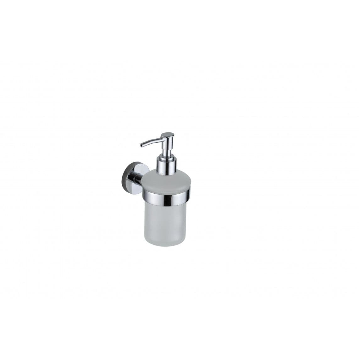 BA0254 Distributeur de savon, chromé, Verre, à coller ou vis vue 1
