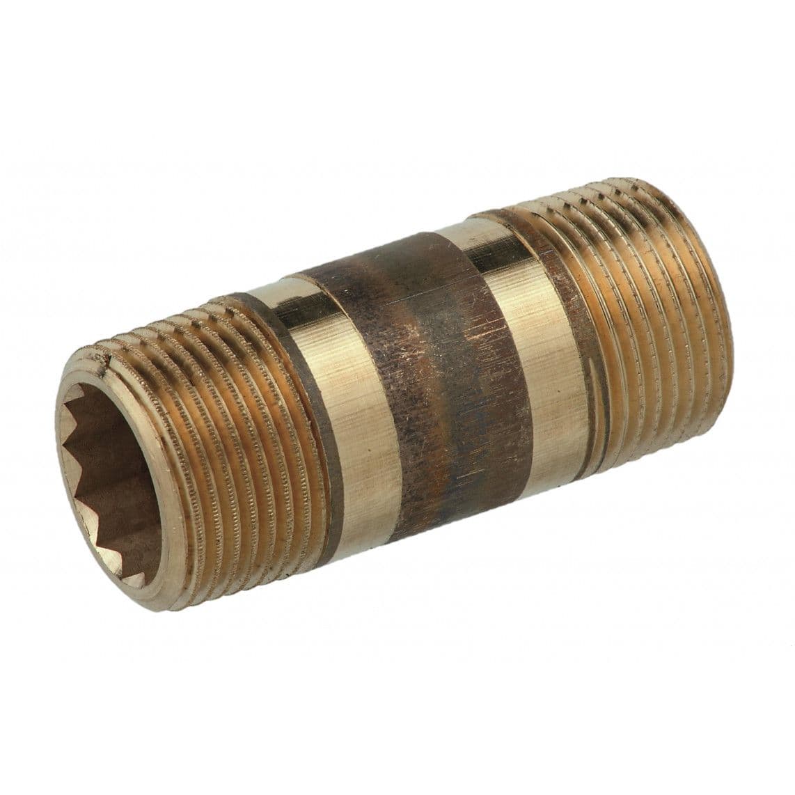 988963013 BR dubbele buisnippel, blanco, 1" x 40 mm, (3530) vue 1