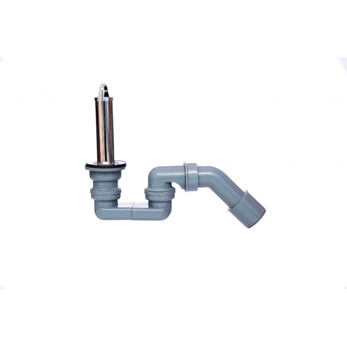 98809149 ECO-SAVE KS Standpijpventiel, Grijs, 1 1/2" x 40/50 mm, met sifon vue 1