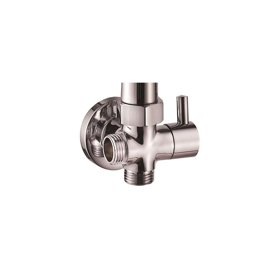 01024 Richtklep, chroom, incl. wandmontage en connector, bijv. voor 69401 vue 1