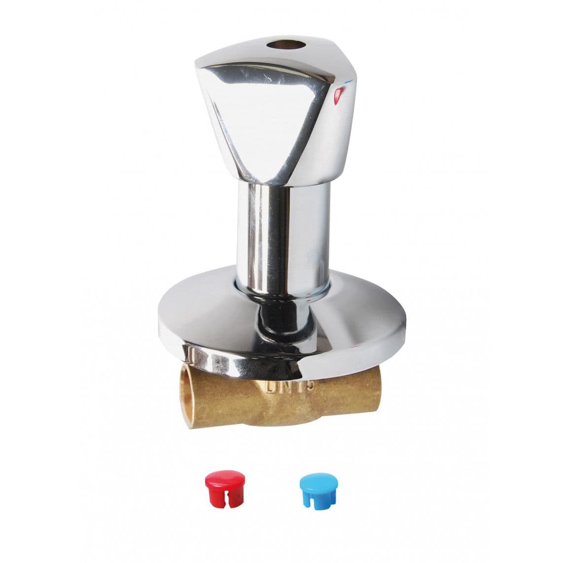 986512113 inbouw stopkraan, chroom, 22 mm, met rozet vue 1