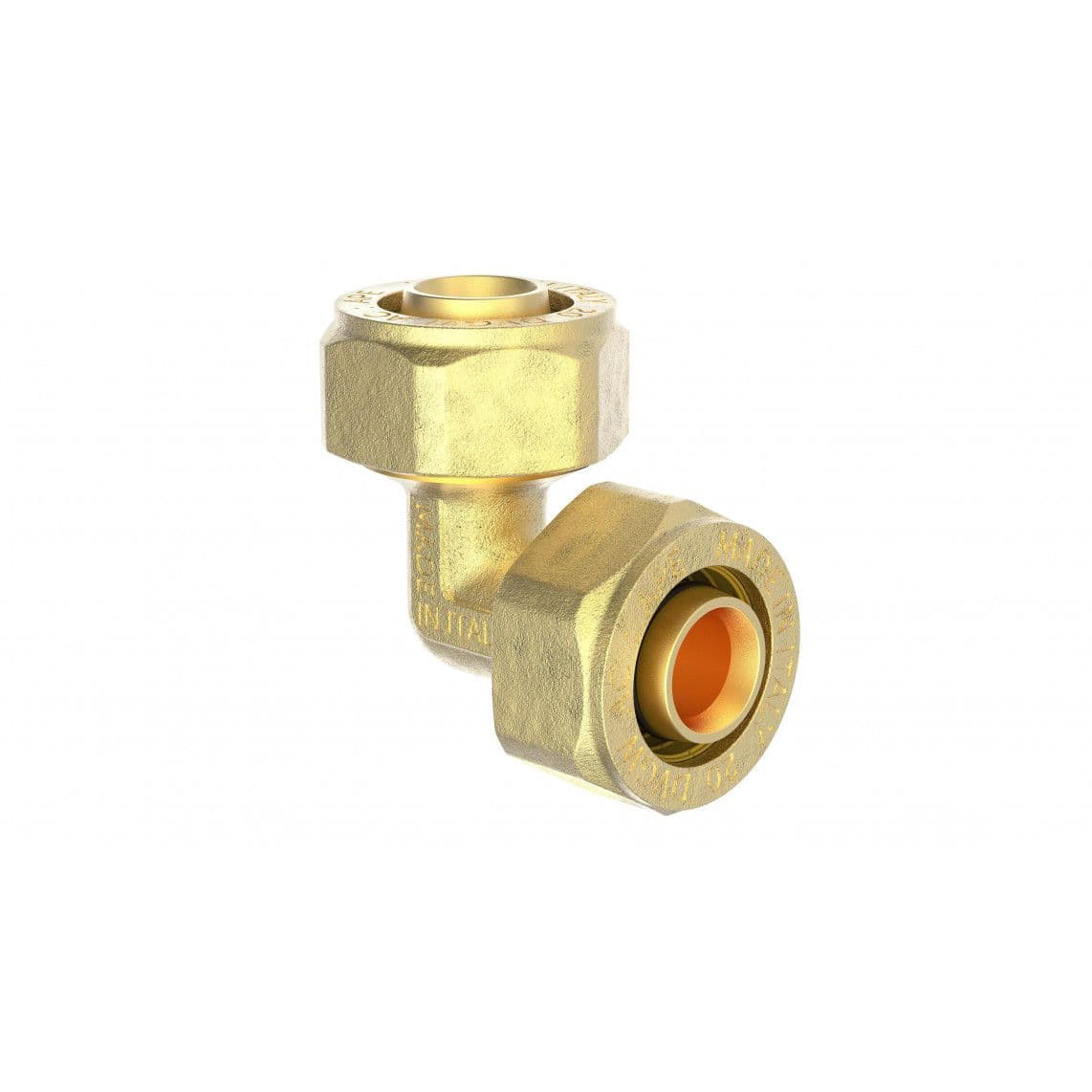 988906355 MS knie 90°, blanco, 26 mm, knelfitting voor meerlagen buis vue 1