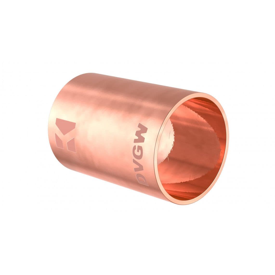 989095055 Double socket, copper solder fitting, 22 mm, 2 sockets vue 1