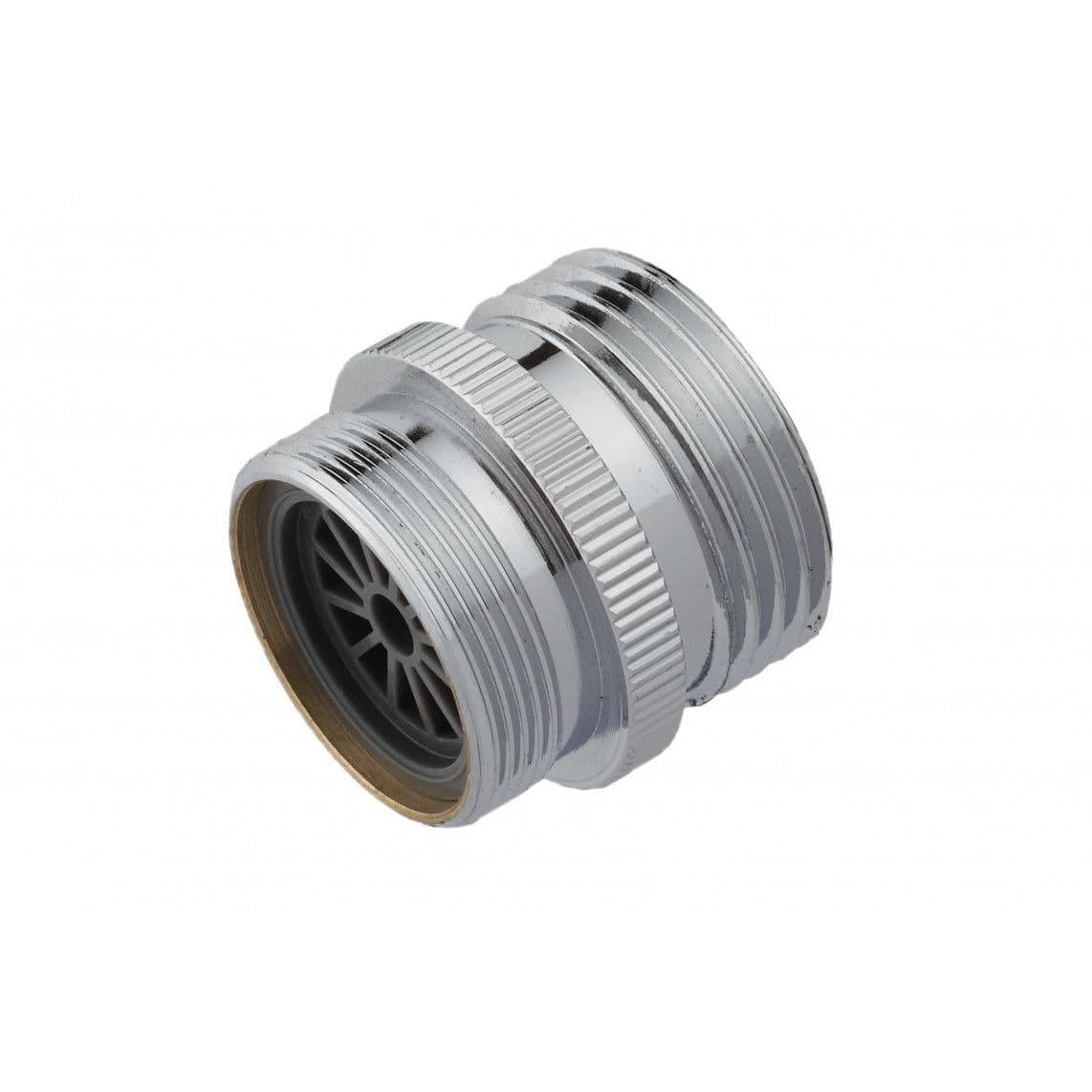 98932744 Transition piece, brass, chrome, 3/4" male x M24 male, with jetbreaker vue 1