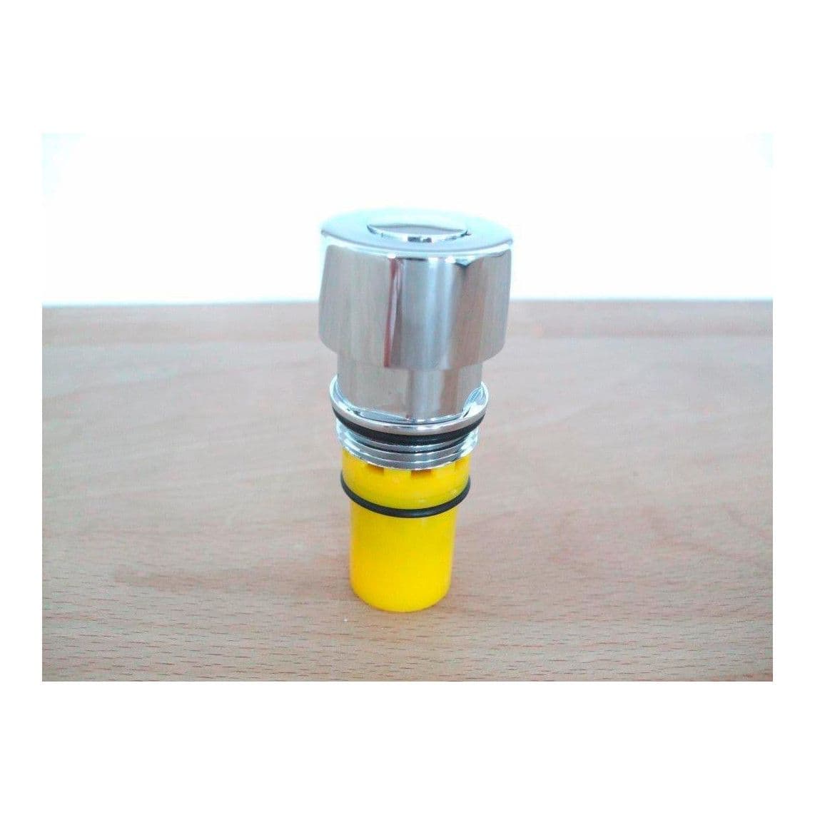 01088 Zelfsluitend ventielbovendeel met drukknop, chroom, bijv. voor 46951/2 vue 1