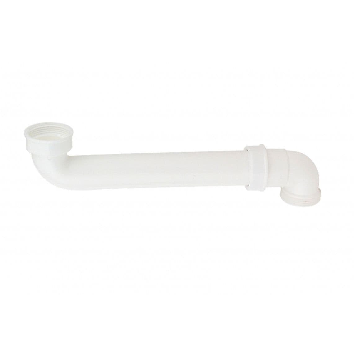 105785 VIEGA Space-saving sink outpipe, plastic, white, 1 1/2" female x 290 mm x 1 1/2" male vue 1