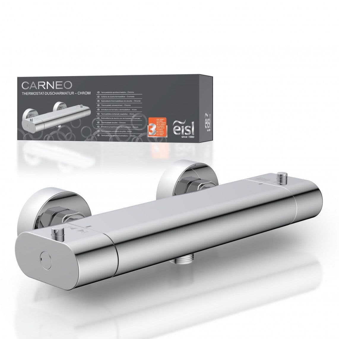 1230090 CARNEO Thermostatische douchekraan, chroom vue 1