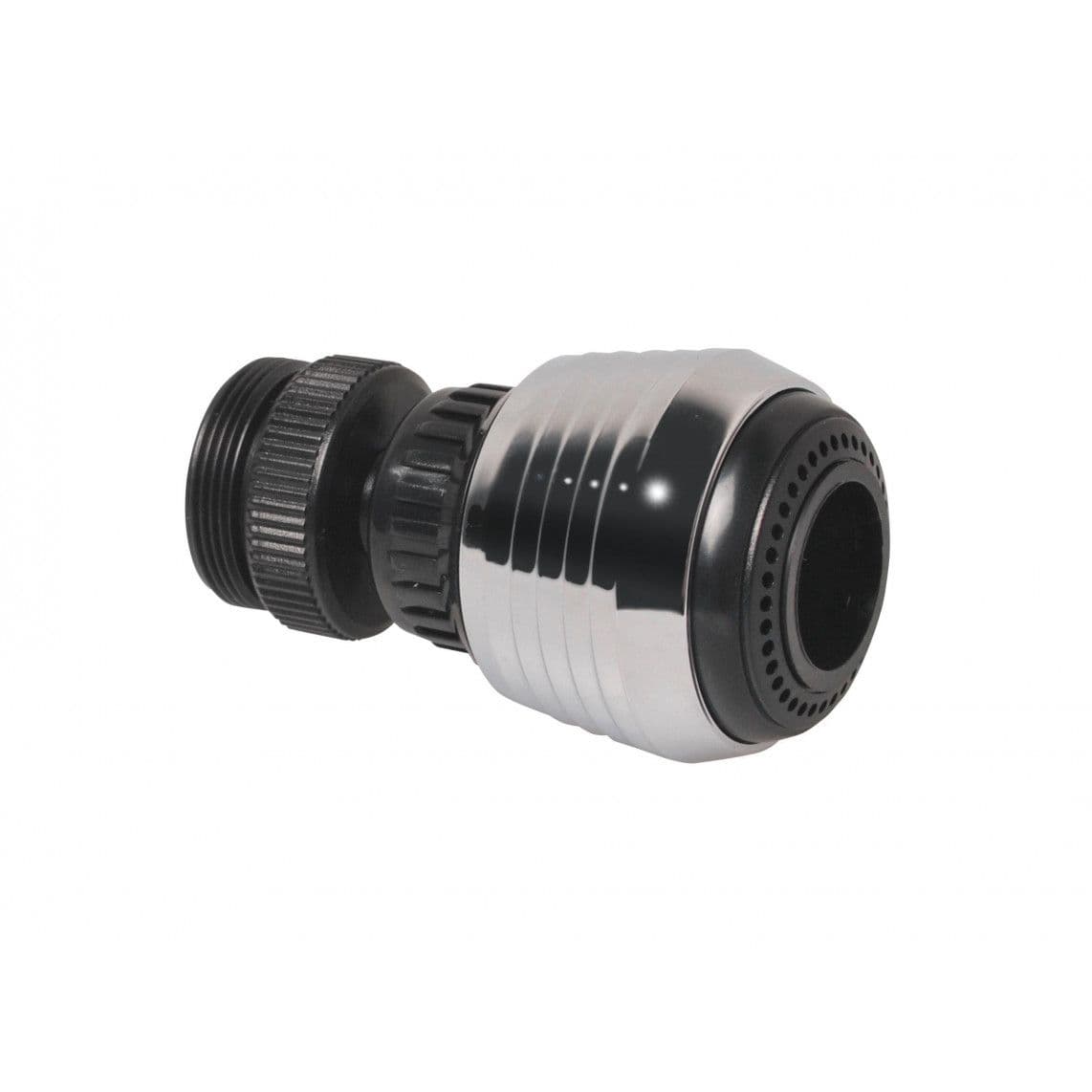 98702100 Rinsing spray head, chrome/weiß´, M22 female/M24 male, with water saving function vue 1