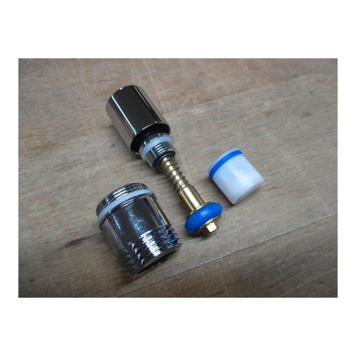 01738 Meerdelige omstelkraan, chroom, automatisch, met knop, bijv. voor 26130 vue 1