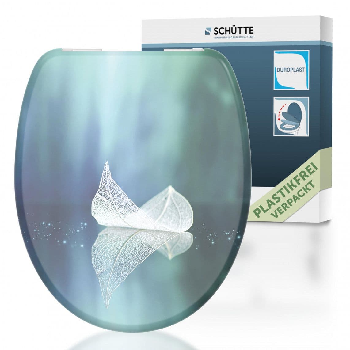 82153 Duroplast WC-zitting FALLEN LEAF, met valrem vue 1