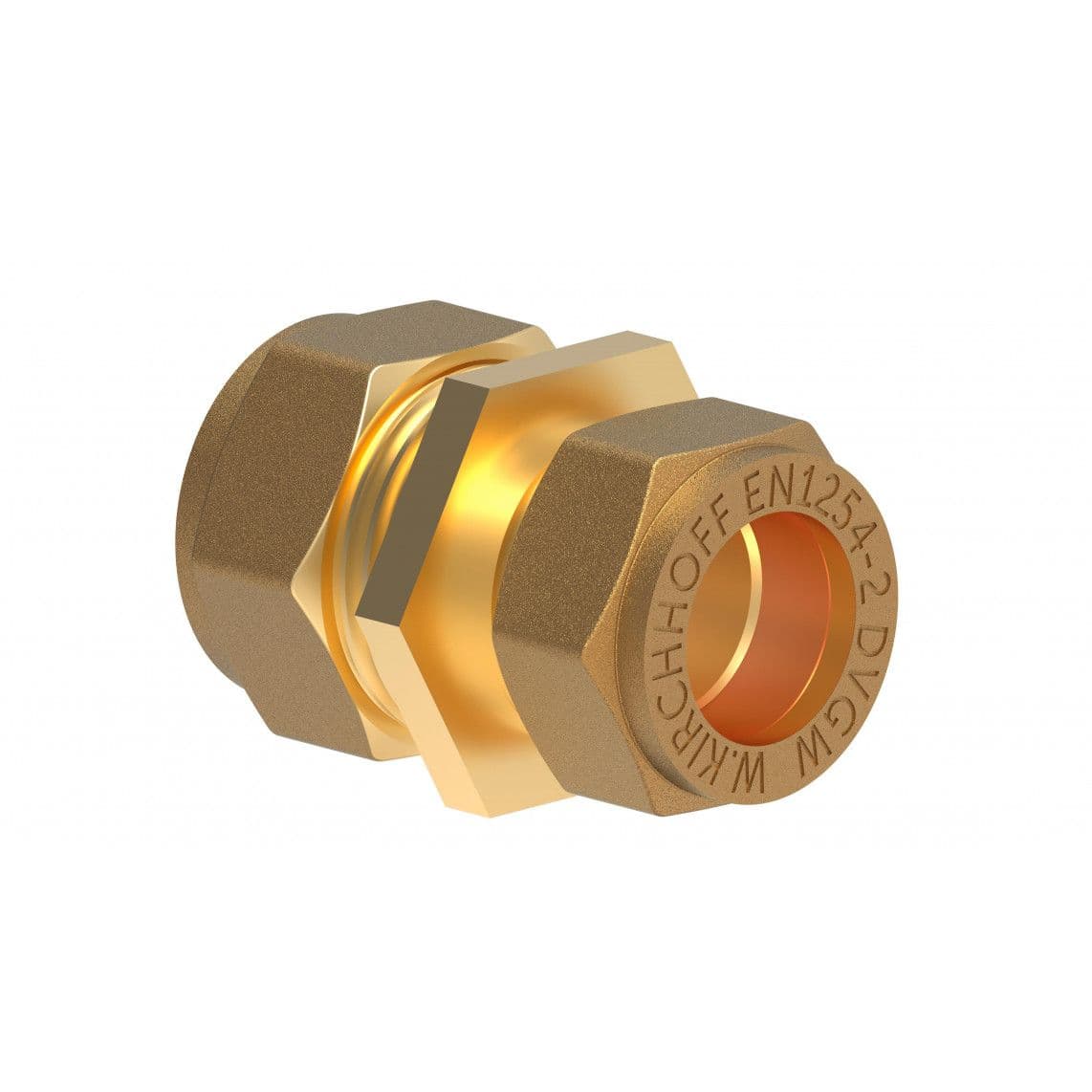 989454617 MS Verloopfitting, blanco, 15 mm x 12 mm, knelfitting voor koperen buis, vue 1