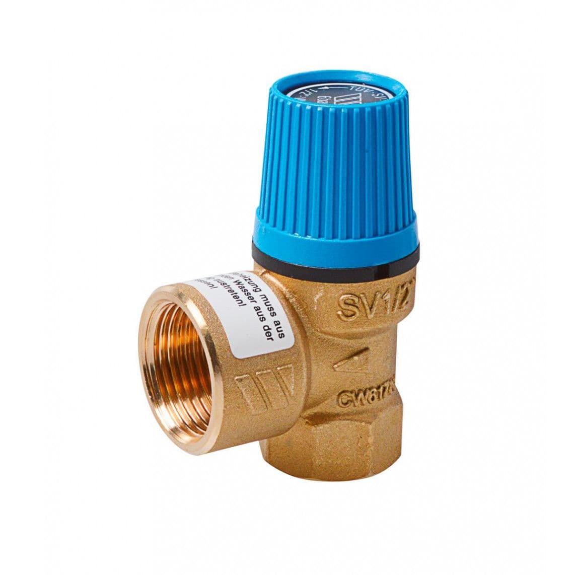 98420208 veiligheidsventiel, 6bar, 1/2"BI x 3/4"BI vue 1