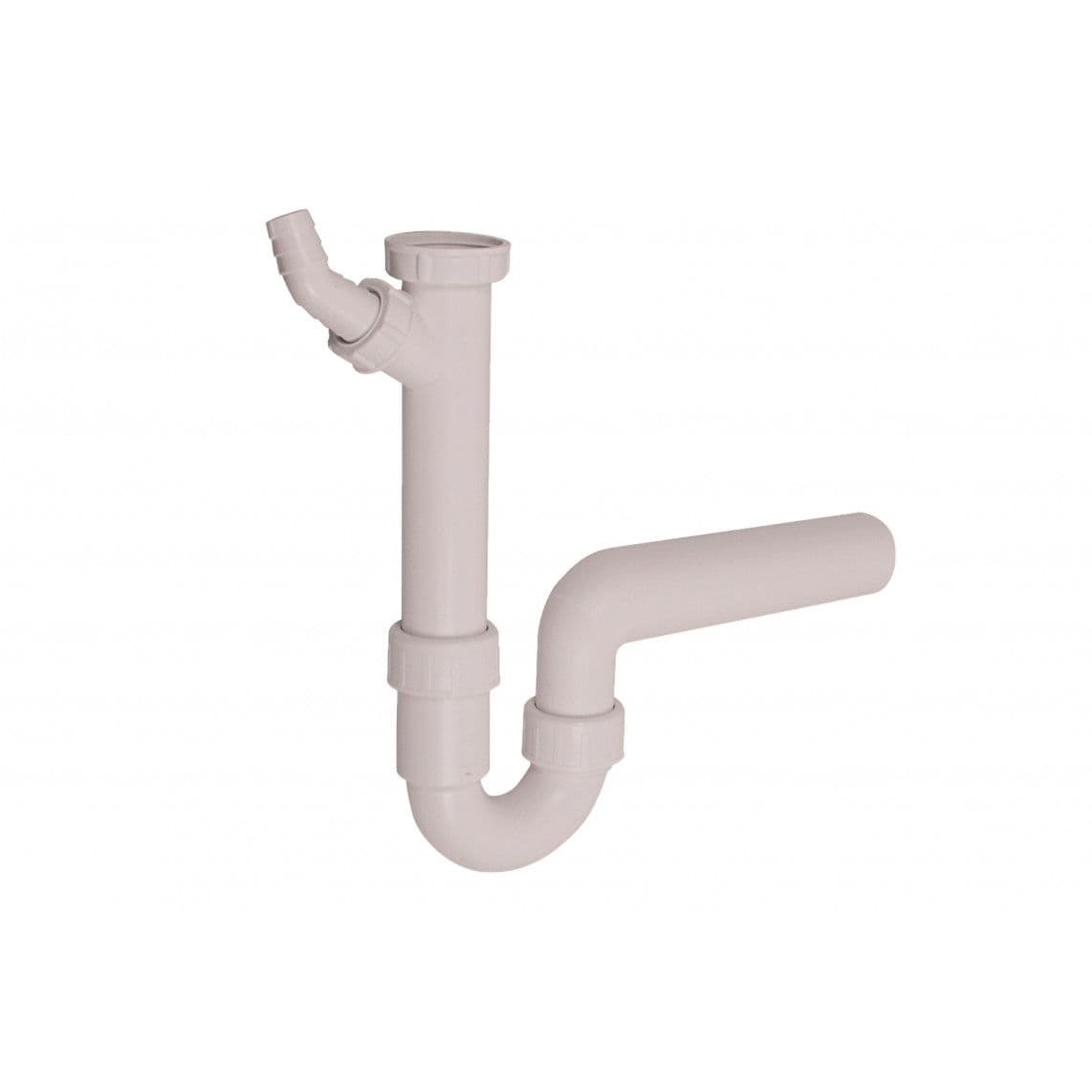 102449 KS VIEGA spoelbak-buissifon, wit, 1 1/2"BI x 40 mm, met 3/4" toestelaansluiting vue 1