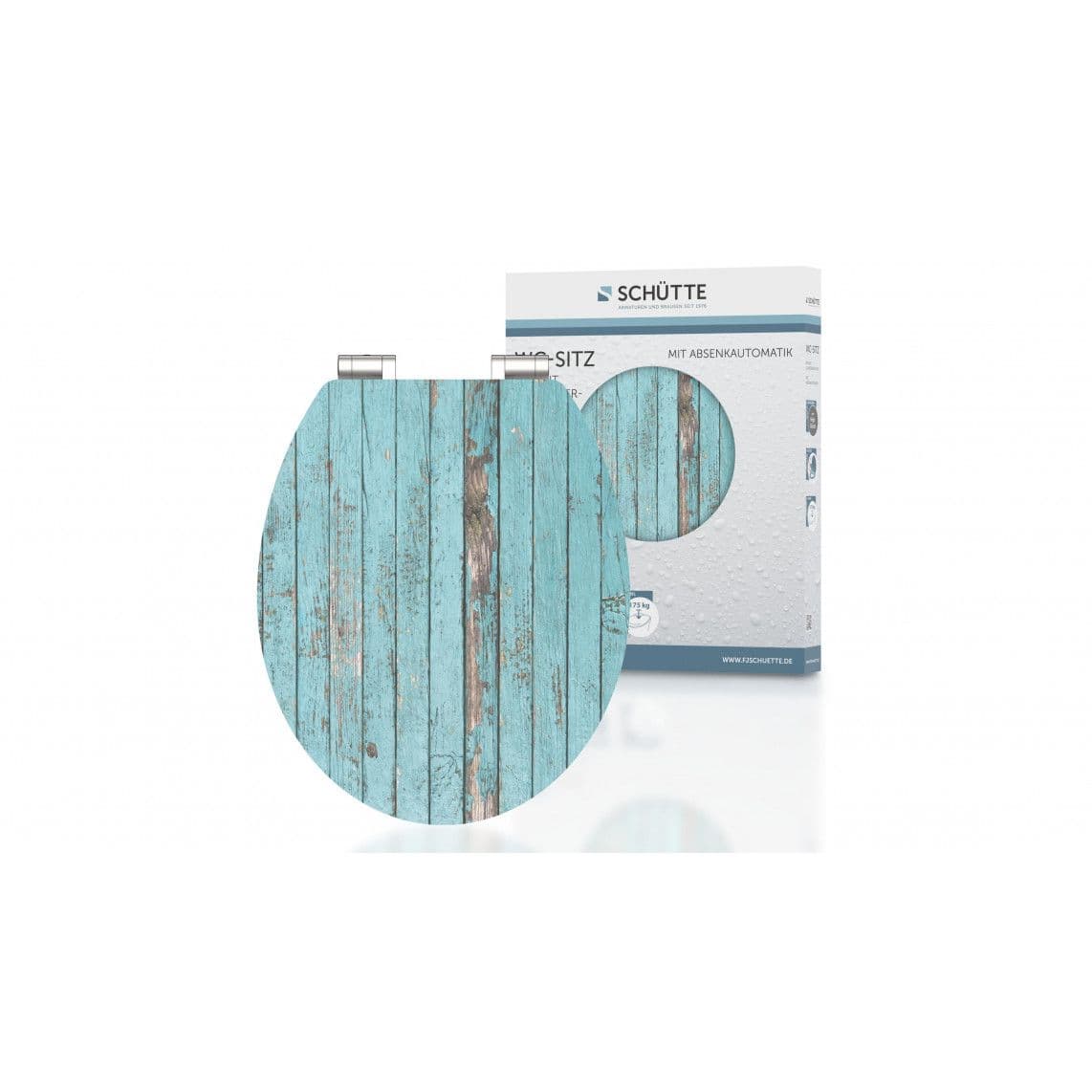 80536 MDF HG WC-zitting BLUE WOOD, met valrem vue 1