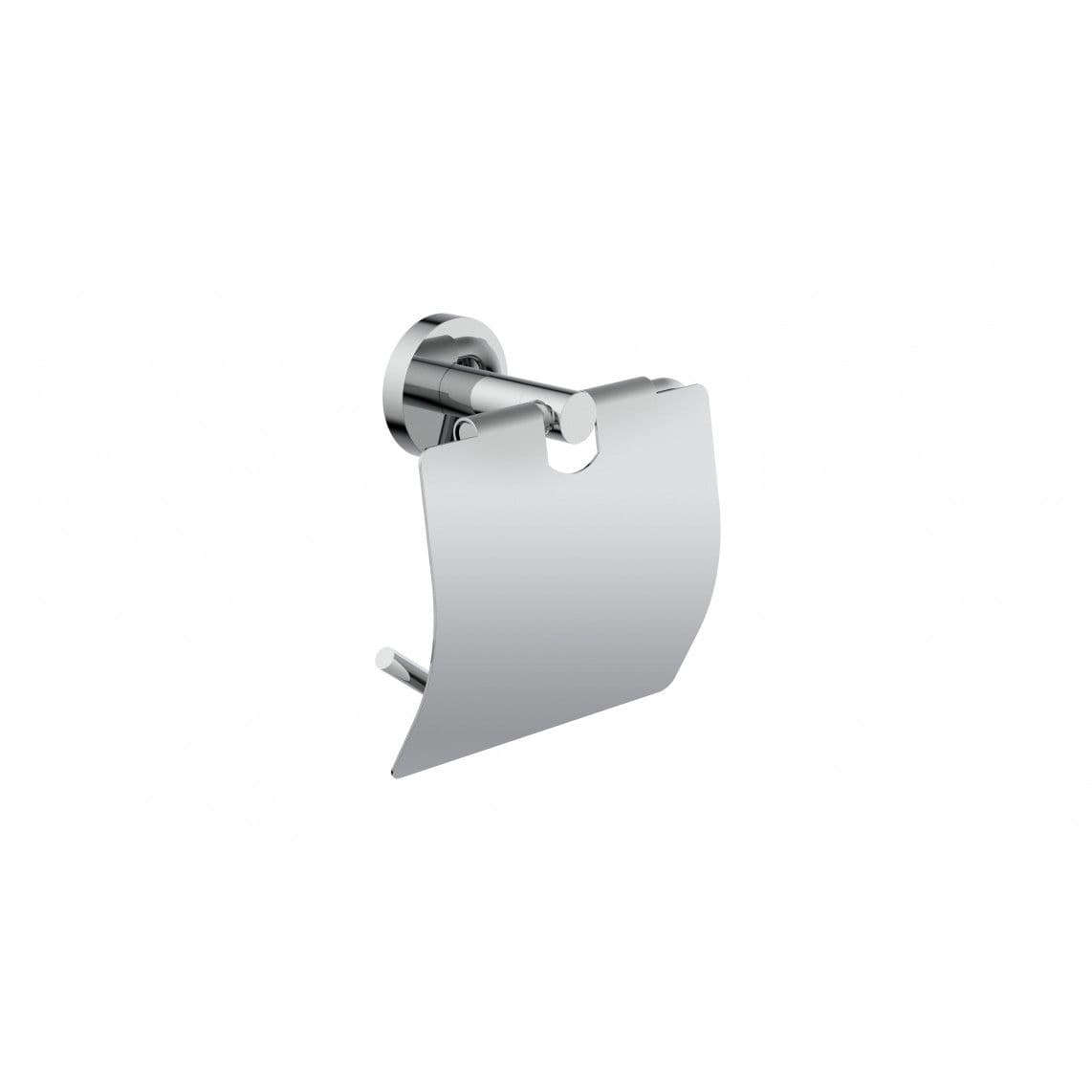 10113 LONDON Toiletpapierhouder, chroom, met deksel vue 1