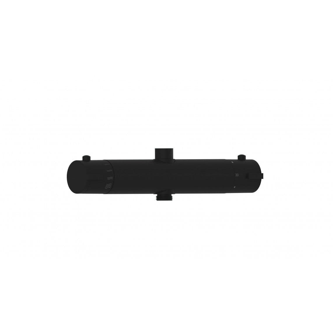 02155 Thermostatische koppeling met connector, mat zwart, bijv. voor 60076 vue 1