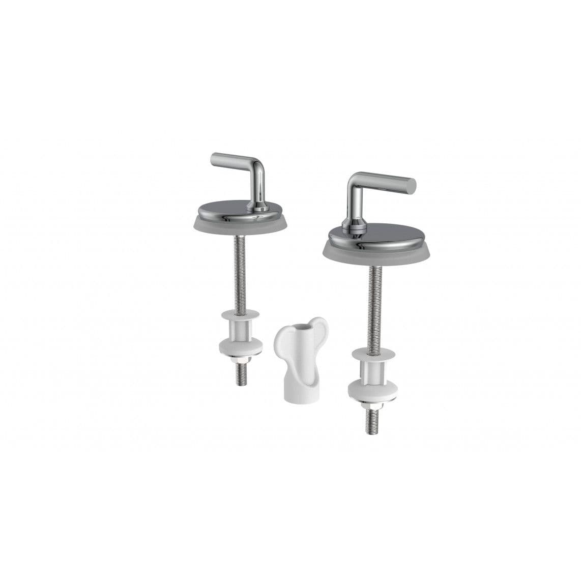 988291113 Stainless steel toilet seat fixing, 50 mm, pairs, high quality vue 1