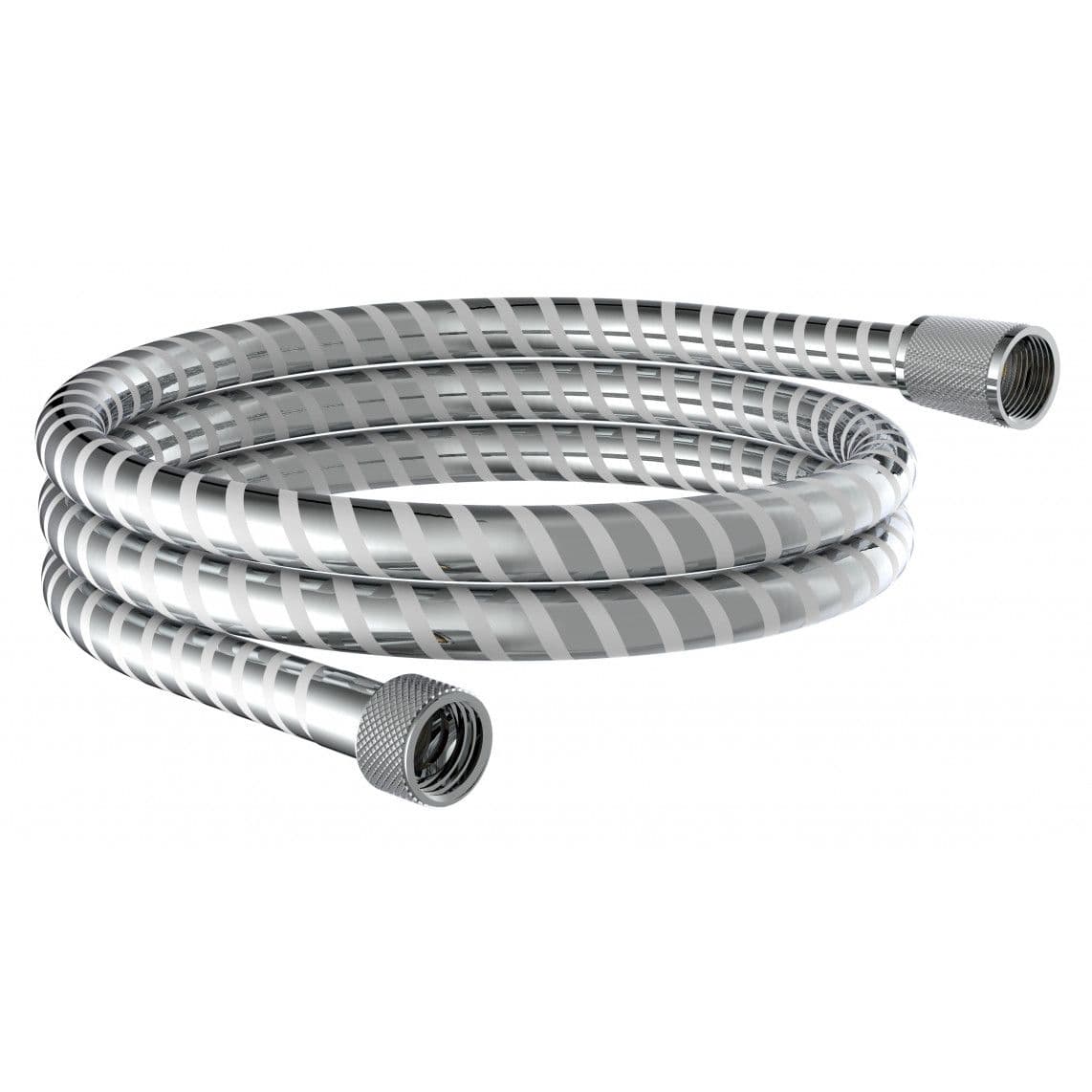 JM150GKCW KS Doucheslang 150 cm, Kunststof, chroom/wit vue 1