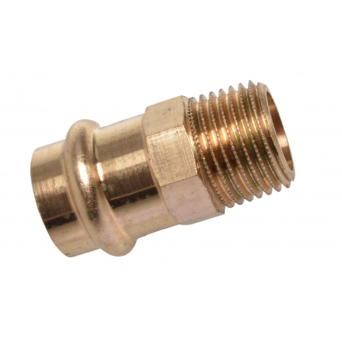 988623354 BR overloopnippel, blanco, 18 mm x 1/2"BU, 1 mof, (P4243g) vue 1
