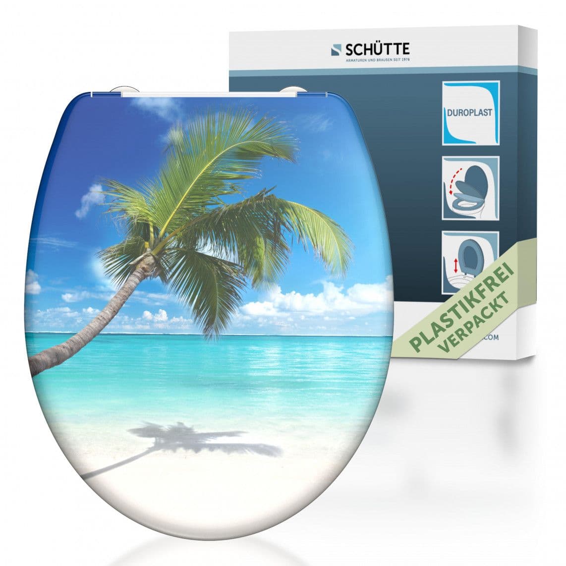 82363 Duroplast WC-zitting CARRIBEAN, met valrem en afneembaar vue 1