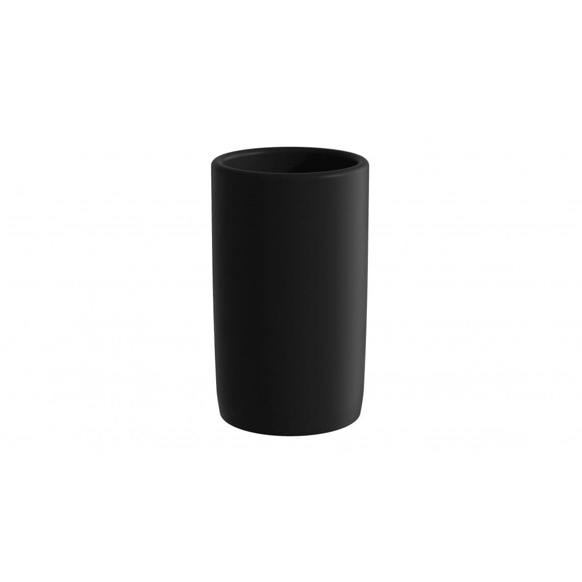 BA0641 Toothbrush cup, black matt vue 1